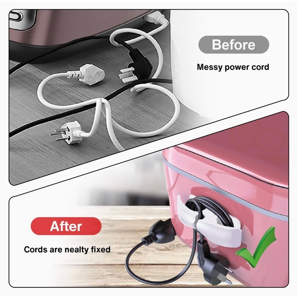 NEW! 3 Pack Cord Organizer for Appliance Cords, Upgrade Adhesive Appliance Cord - Picture 2 of 15
